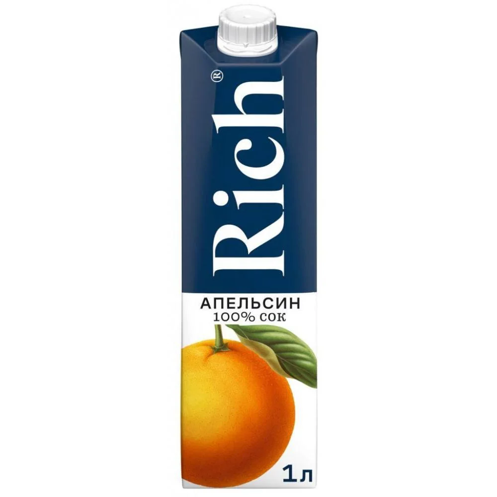 Сок Rich апельсиновый 1 л